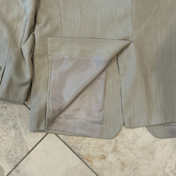 Lauren Ralph Lauren Blazer Men's 43R Beige Paisley Lined Jacket Polyester Rayon - Picture 9 of 11